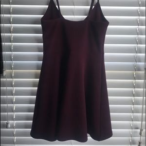 Burgundy dress